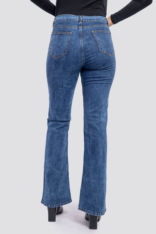 Kava Women Charlie Stone Dark Blue Jeans Pants