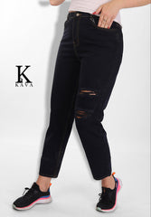 Knee Scratched Jeans