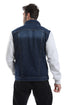 Turn Down Collar Long Sleeves Jeans Jacket --- Heather Grey & Light Blue