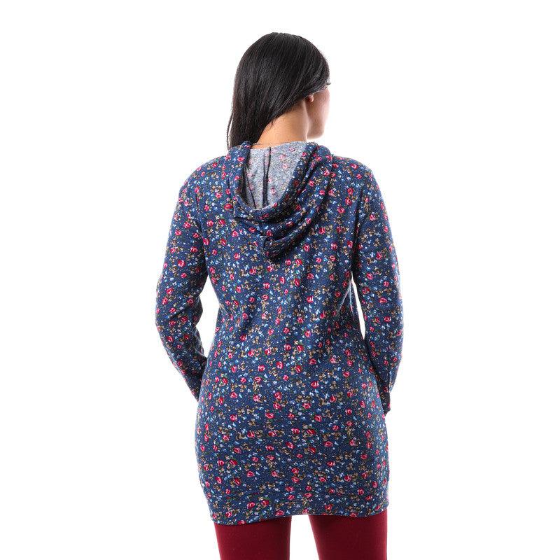 Floral Long Sleeves Hoodie