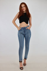 Kava Women Jeans Comfortable Cotton Pants