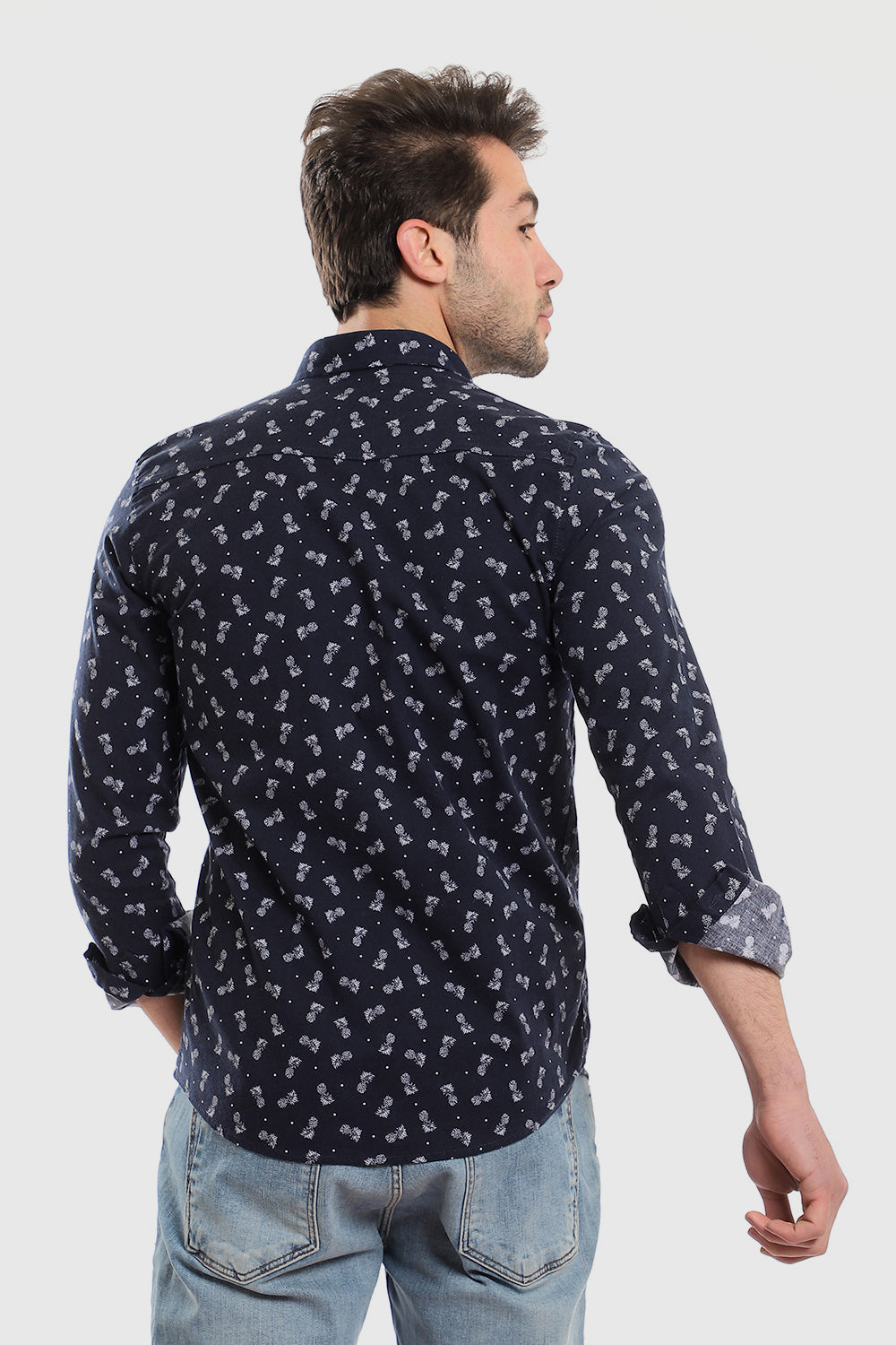 Buttons Down Pineapple Long Sleeves Shirt