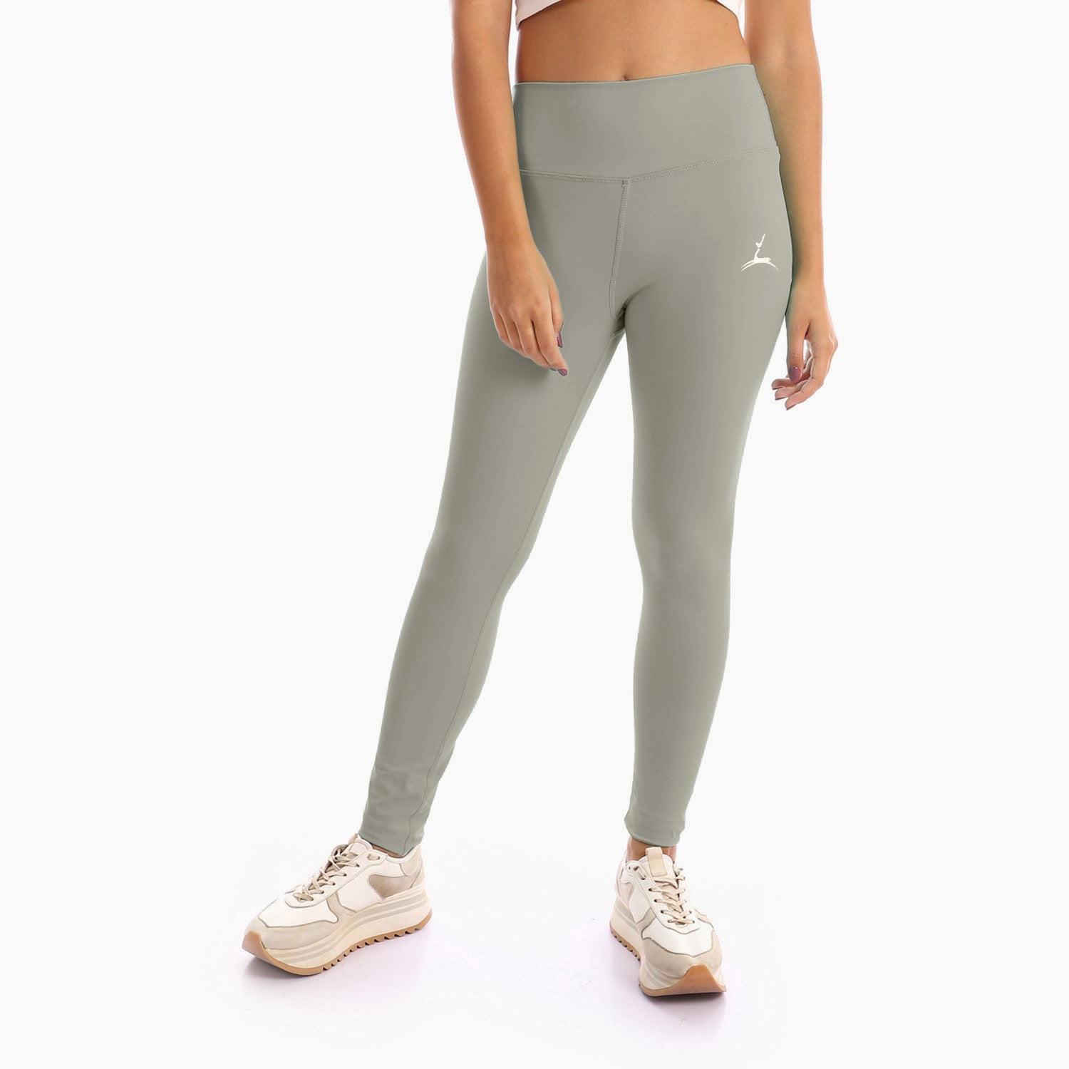 Plain Sportive stretch leggings