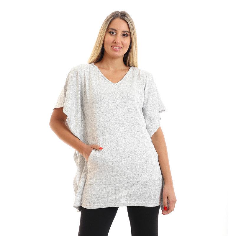 Kangaroo Pocket Short Sleeves Top